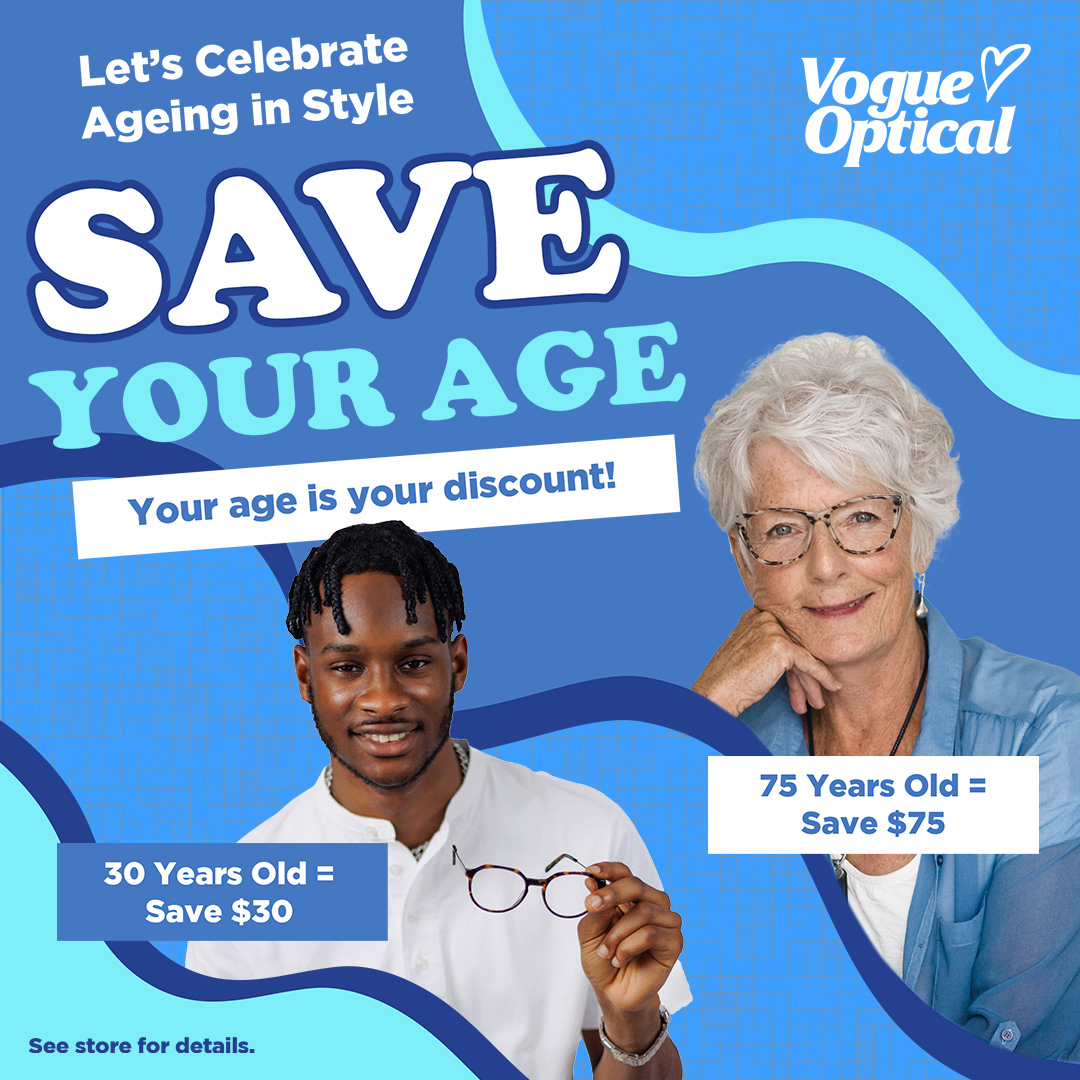 Vogue Optical Buy two get one free promotion April 2022